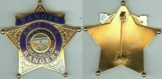 Obsolete Arizona Ranger Badge Hallmarked And