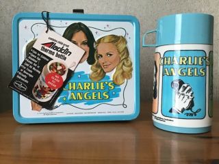 Vintage 1978 Charlie’s Angels Lunchbox And Thermos - With Tags