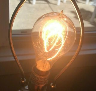Antique Light Bulb 6c Type Edison Labs Lamp Patented Jan 1880 Tipped
