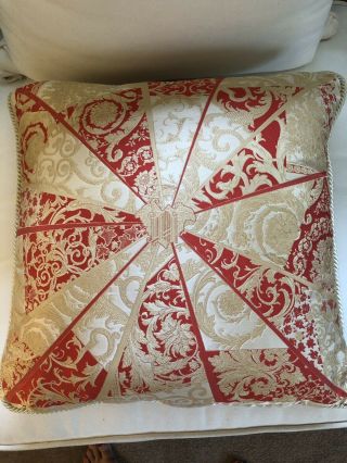 Versace Authentic Silk Trow Pillow Made: Italy