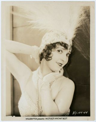 Vibrant Jazz Age Flapper Madge Bellamy Mother Knows Best Vintage Photograph 1928