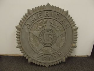 Vintage Aluminum U.  S.  United States American Legion Sign Antique