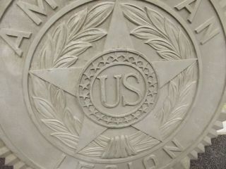 Vintage Aluminum U.  S.  United States American Legion Sign Antique 2