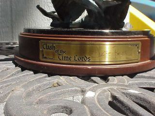 FRANKLIN BRONZE CLASH OF THE TIME LORDS 0607/2000 W/ CRYSTAL BALL 2