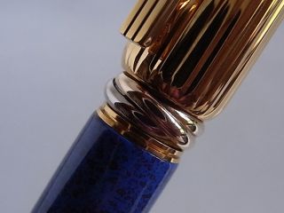 Panthere de Cartier Fountain Pen Gold Plated and Blue lacquer 5