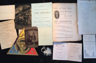 Scrap Book Covering Years 1878 - 1886 At Mass Institute Technology & Vt Academy