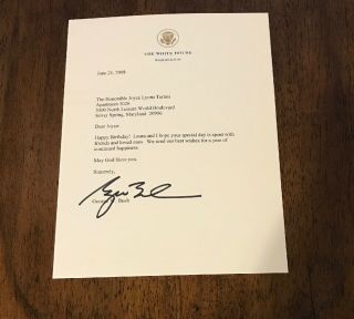 George W.  Bush 2008 Typed Letter Signed As President - White House Stationery