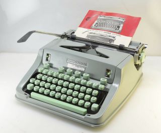 Beautiful1968 Hermes 3000 Typewrite Serviced,  With Instruction Book & Brushes