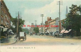 Ny,  Norwich,  York,  Broad Street,  Business Section,  Rotograph No G 8781