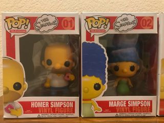 Funko POP The Simpsons Full Set Homer 1 Marge 2 Bart 3 Krusty 4 RARE 11