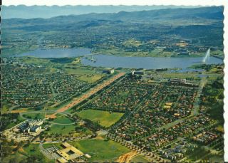 Australia Postcard - Aerial View Of Canberra,  Act,  Australia - 1976