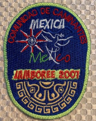 2007 World Scout Jamboree 100th Anniv Mexico Contingent Patch