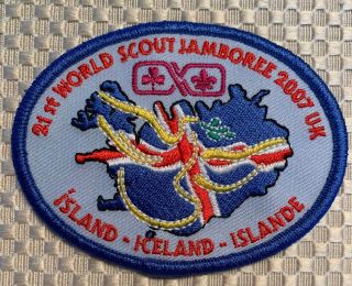 2007 World Scout Jamboree 100th Anniv - Iceland Contingent Patch