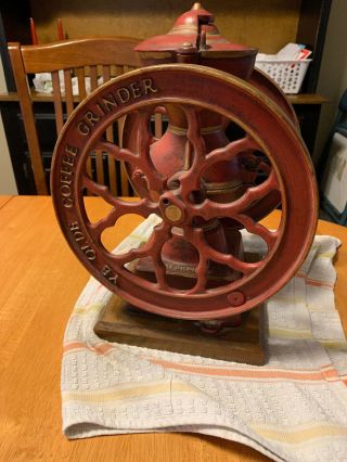 Antique Coffee Mill Waterbury Connecticut.  1800 - 1900s 5