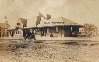Sterling,  Colorado " Railroad Depot - 1907 " Rppc Real Photo Postcard