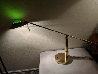 Vintage Ufo Pyramid Mid Century Modern Brass Arm Lamp Chapman Koch Lowy Mcm Desk