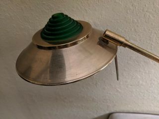 Vintage UFO PYRAMID Mid Century Modern Brass Arm Lamp Chapman Koch Lowy MCM Desk 3