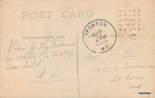 1910 Tabernacle Arcadia Heights Ironton Missouri RPPC Real photo postcard 9072 2