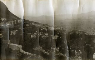 HONG KONG,  PANORAMIC PHOTOGRAPH OF THE HARBOUR DURING THE SEAMENS STRIKE IN 1922 2