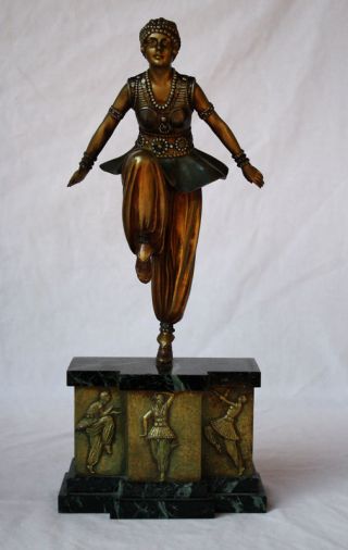 Chiparus Oriental Dancer Bronze Statue From Christies House