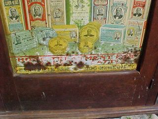 Early 20thc DR DANIELS VETERINARY MEDICINE Store Advertising WALL CABINET 3