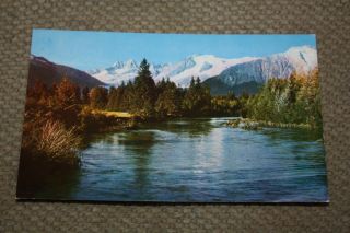 Vintage Postcard Mendenhall River Melting Ice From Glacier Form The River Alaska