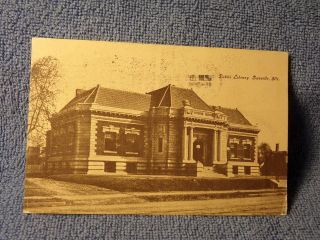 Vintage Postcard Public Library,  Danville,  Ill.