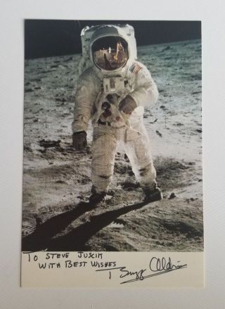 Apollo 11 Nasa Astronaut Buzz Aldrin Hand Signed 4x6 Photo Todd Mueller