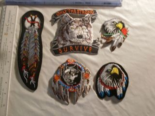Indian Patch Set Collectors Set With 8 Different Patches 2 Large 6 Smaller