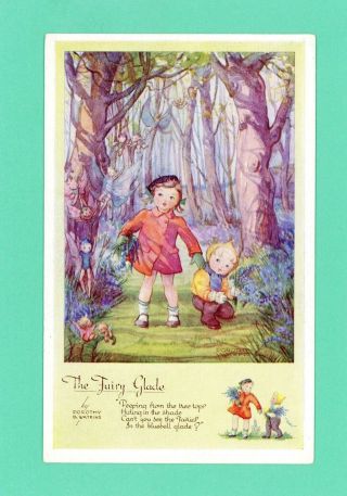 Dorothy E.  Watkins Artist Signed Vintage Postcard
