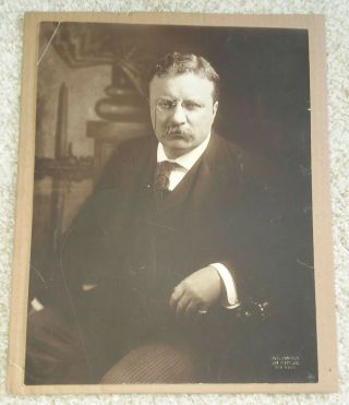 Theodore Roosevelt Portrait As President 1905 \ Vintage Photo 10.  5 X 14