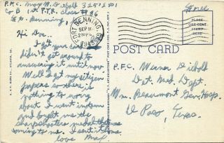 Linen postcard 1943,  State Capitol and City Hall,  Atlanta,  GA 2