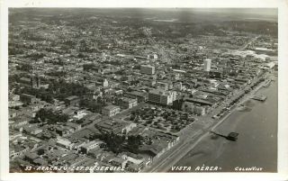 Rppc Postcard Air View Of Aracaju,  Estado De Sergipe,  Brazil Latin America