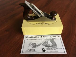 Lie Nielsen No.  2002 (no.  1),  Limited Edition Wood Plane,  124 Of 500