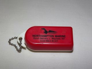 Vintage Northampton Marine Mayfield Ny Plastic Keychain