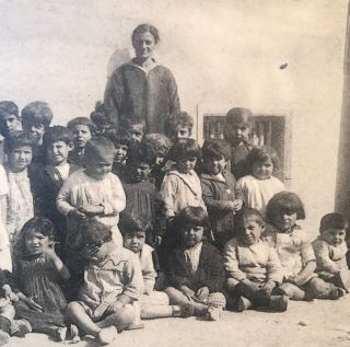 Lebanon Vintage Postcard Armenian Children Camp In Beirut Armenia Interest