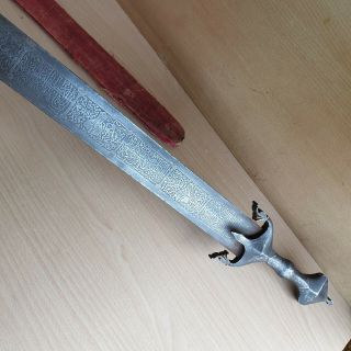 27 Old Rare Antique Islamic Saudi / Ottoman / Persian / Omani Sword Saif Nimsha 4