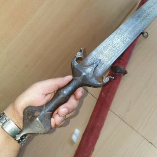 27 Old Rare Antique Islamic Saudi / Ottoman / Persian / Omani Sword Saif Nimsha 7