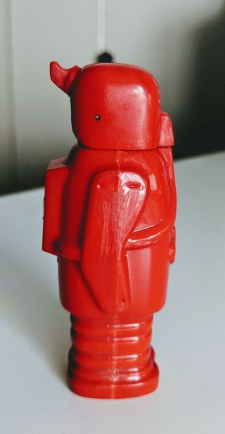 1950 ' s Red Robot Space Trooper Pez Dispenser Made in Austria Rare 3