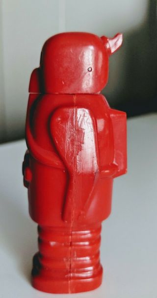 1950 ' s Red Robot Space Trooper Pez Dispenser Made in Austria Rare 4