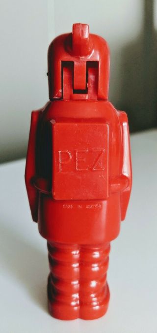 1950 ' s Red Robot Space Trooper Pez Dispenser Made in Austria Rare 5