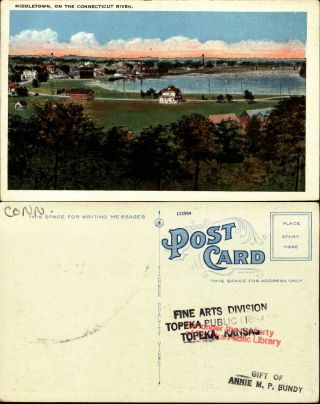 Middletown On The Connecticut River 1920s Postcard