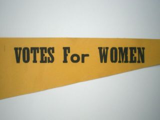 Suffrage Votes For Women Paper Pennant 13 Inches Vintage
