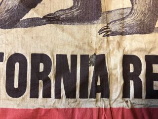 Antique 1912 California Bear Flag From N.  S.  G.  W.  Stockton Celebration 6