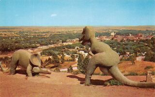 Q23 - 1574,  Dinodaur Park In Rapid City,  Black Hills,  Sd. ,  Postcard.