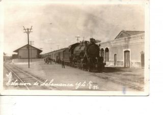 Rppc Railroad Depot Train Station Locomotive Salamanca Spain 23z