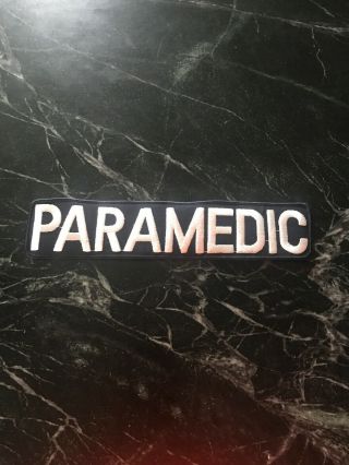 Rare Vtg 80s Fdny Paramedic 12” Patch Blue White Big Jacket Display Nyc Large