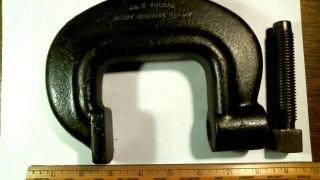 Vintage Heavy Service C Clamp Vulcan J H Williams No.  3 Drop - Forged Usa