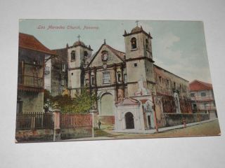 Panama Canal - Old Postcard - Las Mercedes Church Panama