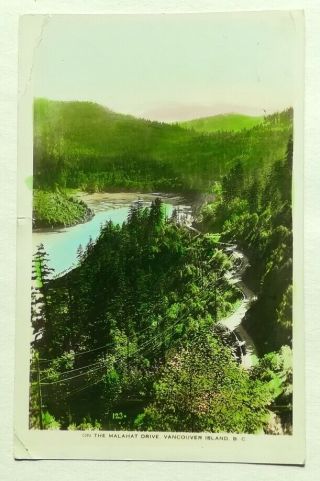 Postcard - On The Malahat Drive,  Vancouver Island,  Bc Canada 1935